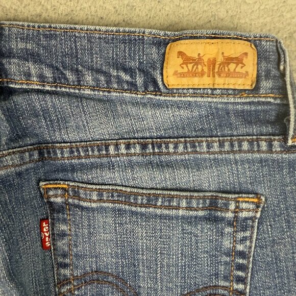 Levi's Jeans Women's Size 6 Straight Leg 505 Blue Mid Rise Stretch Denim Pants - Picture 6 of 7